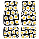 4 in 1 Daisy Pattern Universal Printing Auto Car Floor Mats Set, K3689GP